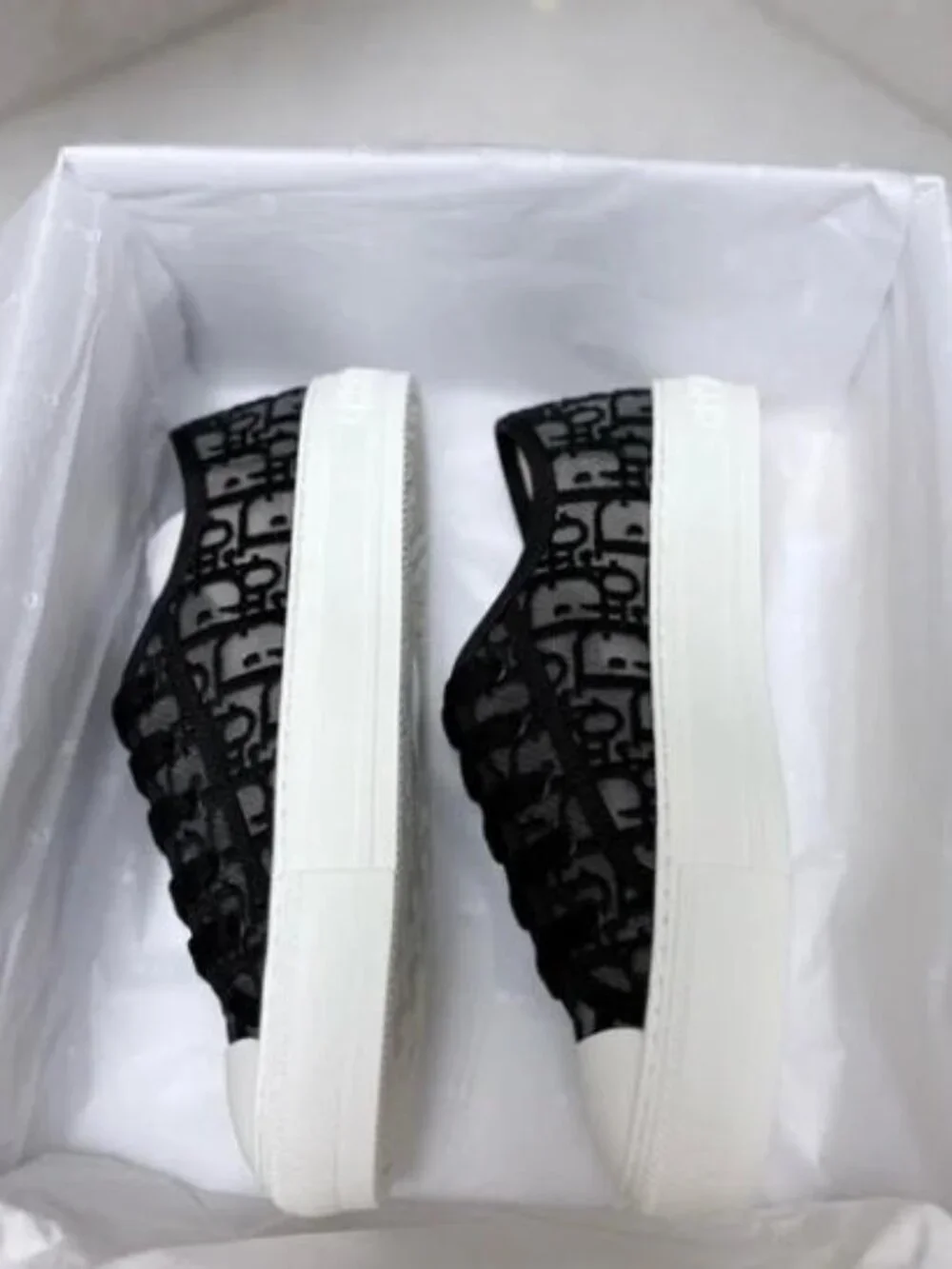 Walk'n'Dior Sneaker Black Dior Oblique Embroidered Mesh